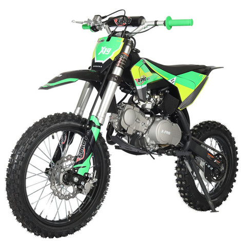 Free Shipping! X-PRO X19 125cc Dirt Bike with 4-Speed Semi-Automatic Transmission, Kick Start, Big 17