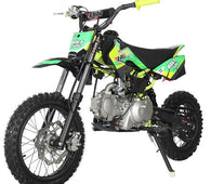 Free Shipping! X-PRO Bolt 125cc Dirt Bike with Automatic Transmission, Electric Start, Big 14"/12" Tires!