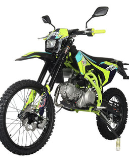 Free Shipping! X-PRO Storm DLX 150 Dirt Bike with All Lights, 4-Speed Manual Transmission, Electric/Kick Start, Big 19"/16" Tires!