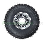 18x7-8 8" Left Wheel Tire Rim Assembly Aluminum Hub for 125cc ATVs Go Karts, Telee Mini Jeeps Go Karts
