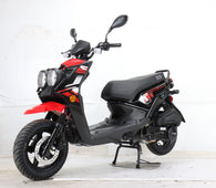 Free Shipping! X-PRO 150cc Moped Scooter with 12in Aluminum Wheels, Electric/Kick Start, Dual Headlights and Tail Lights!