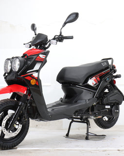 Free Shipping! X-PRO 150cc Moped Scooter with 12in Aluminum Wheels, Electric/Kick Start, Dual Headlights and Tail Lights!