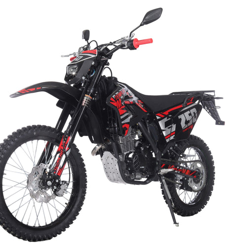 Free Shipping! TEMPLAR M 250cc Dirt Bike with All Lights and 5-Speed Manual Transmission,  Electric/Kick Start! Big 21in/18in Wheels! Zongshen Brand Engine!