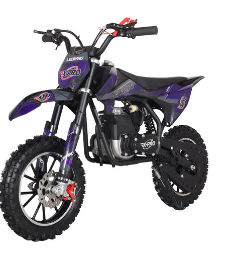 X-PRO Leopard Mini Dirt Bike, Gas Power 4 Stroke Dirt Bike! 40CC Pit Bike, Pull Start, 10