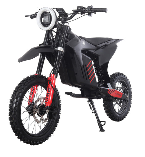 Free Shipping! X-PRO 2000W 48V 20.8AH Teens Adults Electric Dirt Bike with Front LED Light! 14in/12in Wheels!
