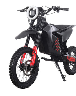 Free Shipping! X-PRO 2000W 48V 20.8AH Teens Adults Electric Dirt Bike with Front LED Light! 14in/12in Wheels!