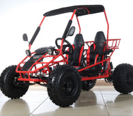 Free shipping! X-PRO Rover 125cc Go Kart with 3-Speed Semi-Automatic Transmission w/Reverse, LED Headlights, Big 19in/18in Wheels!