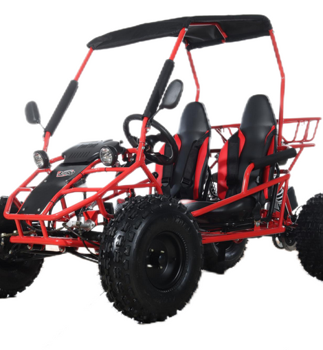 Free Shipping! X-PRO Rover 150 Go Kart with 3-Speed Semi-Automatic Transmission w/Reverse, LED Headlights, Big 19in/18in Wheels!