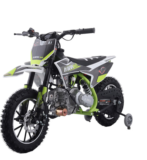 X-PRO Hawk 60 Dirt Bike with CVT Transmission, Electric start, Disc Brake! 10in Wheels! With Free Training Wheels!