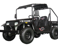 X-PRO Ridge 200 Jeep with CVT Transmission w/Reverse! with Windshield & Soft Top, 4-Wheel Disc Brakes, Big 20.5” Wheels!