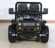 X-PRO Ranger 150 Jeep Go Kart with 3-Speed Semi-Automatic Transmission w/Reverse, LED Headlights, With Windshield and Spare Tire, Big 18in Aluminium Rim Wheels!