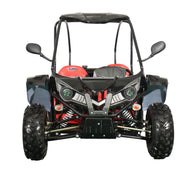 X-PRO Talon 125cc Go Kart with 3-Speed Semi-Automatic Transmission w/Reverse, LED Headlights, Big 18" Wheels! Hardtop Roof!