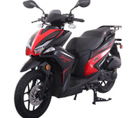 Free Shipping! X-PRO Saipan 200 EFI Electronic Fuel Injection Moped Scooter with 14in Wheels! LED Lights!