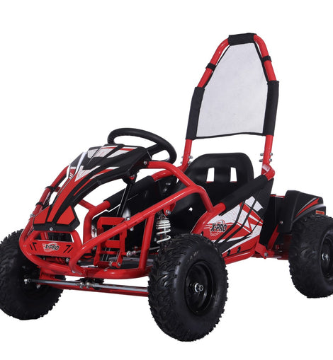 Free Shipping! X-PRO E-Rover 1000W 48V Kids Electric Go Kart with Reverse and Rear Disc Brake! 6in Tires!