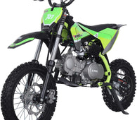 Free Shipping! X-PRO X27 125cc Dirt Bike with 4-Speed Semi-Automatic Transmission, Kick Start, Big 14"/12" Tires! Zongshen Brand Engine!
