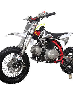 Free Shipping! X-PRO X15 110cc Dirt Bike with Semi-Automatic Transmission, Kick Start, Hydraulic Disc Brake! Chain Drive! 12"/10" Wheels!