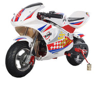 Free Shipping! X-PRO Blast 40cc Pocket Bike with Chain Transmission, Pull start! Disc Brake! 22 mile/h Max Speed!