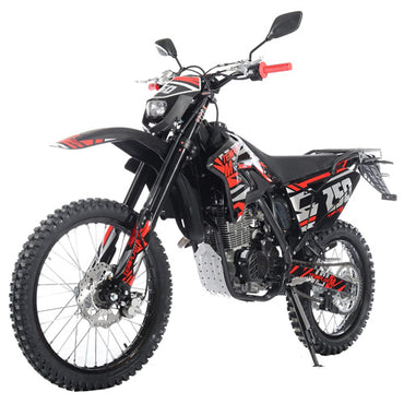 Free Shipping! TEMPLAR M 250cc Dirt Bike with All Lights and 5-Speed Manual Transmission,  Electric/Kick Start! Big 21"/18" Wheels! Zongshen Brand Engine!