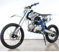 Free Shipping! X-PRO X6 125cc Dirt Bike with 4-Speed Manual Transmission, Electric/Kick Start, Big 19"/16" Tires! Perimeter Cradle Type Steel Frame!