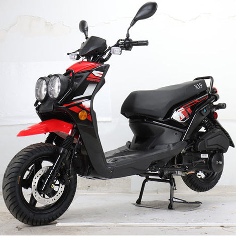 Free Shipping! X-PRO Lanai 150cc Moped Scooter with 12in Aluminum Wheels, Electric/Kick Start, Dual Headlights and Tail Lights! Assembled In Crate!