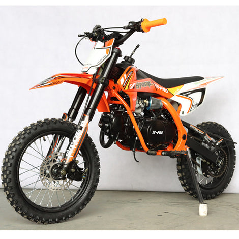 Free Shipping! X-PRO Storm 125cc Dirt Bike with 4-speed Manual Transmission, Kick Start! Big 14in/12in Tires! Zongshen Brand Engine!