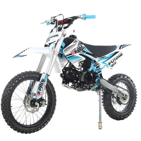 Free Shipping! X-PRO Voyage 125 Dirt Bike with 4-Speed Manual Transmission, Kick Start, Big 17