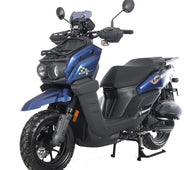 Free Shipping! X-PRO Tahiti 150cc Moped Scooter with 12" Aluminum Wheels, Electric/Kick Start, Large Headlights!