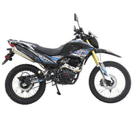 Free Shipping! X-PRO Hawk DLX 250 EFI Fuel Injection Motorcycle with 5-speed Manual Transmission and Electric/kick Start! Big 21"/18" Wheels! DOT Approved Street Legal!