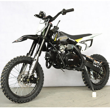 Free Shipping! X-PRO Storm 125cc Dirt Bike with 4-speed Semi-Automatic Transmission, Kick Start! Big 14in/12in Tires! Zongshen Brand Engine!