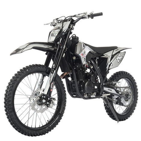 Free Shipping! X-PRO Titan 250cc Dirt Bike with LED Headlight, 5-Speed Manual Transmission, Electric/Kick Start! Big 21