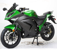 X-PRO 125cc Ninja Motorcycle with Manual Transmission, Electric Start! 17in Wheels! Assembled In Crate! Free Shipping!