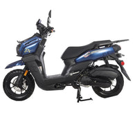 Free Shipping! X-PRO Tahiti 150cc Moped Scooter with 12" Aluminum Wheels, Electric/Kick Start, Large Headlights!