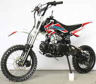 Free Shipping! X-PRO Bolt 125cc Dirt Bike with 4-speed Manual Transmission, Kick Start! Big 14"/12" Tires! Zongshen Brand Engine!