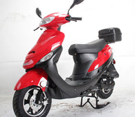 Free Shipping! X-PRO Maui 50cc Moped Scooter with 10" Aluminum Wheels, Rear Trunk, Electric/Kick Start! Large Headlight! Fully Assembled In Crate!