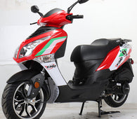 Free Shipping! X-PRO Fiji 150cc Moped Scooter with 13in Aluminum Wheels, Electric/Kick Start! Large Headlights! Assembled In Crate!