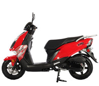 Free Shipping! X-PRO Milan 150cc Moped Scooter with 12" Aluminum Wheels, Electric/Kick Start, Large Headlights!