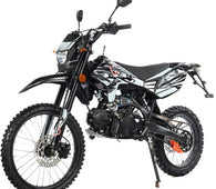 Free Shipping! X-PRO Hawk 125cc Dirt Bike with All Lights and 4-speed Manual Transmission! Electric/Kick Start, Big 19"/16" Tires! Zongshen Brand Engine!