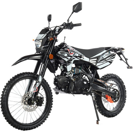 Free Shipping! X-PRO Hawk 125cc Dirt Bike with All Lights and 4-speed Manual Transmission! Electric/Kick Start, Big 19