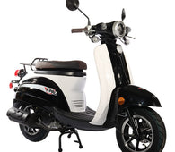 Free Shipping! X-PRO Milan 50 50cc Moped Scooter with 10in Wheels, Electric/Kick Start, Large Headlight!